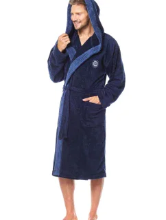 Pánský župan George dark blue - L&L