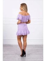 Vyšívaná sada ve fialové barvě Vyšívaná sada ve fialové barvě