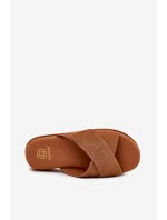 Dámské Pantofle Na Platformě S Propletenými Pásky Camel Rinasara