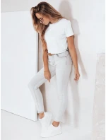 Dámské úzké džíny šedé FashionStreet UY2806 Dámské úzké džíny šedé FashionStreet UY2806