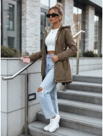 Dámská bunda parka s odepínací kapucí khaki FashionStreet TY5451