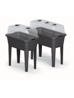 RESPANA SET ECOLINE STOJÍCÍ SKLENĚNÝ SPRCHOVÝ Kout 59,6x36,8x75,3 cm ANTRACITOVÝ