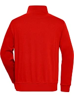 Daiber JN 831 Pracovní mikina s 1/4 zipem 02.0831 red
