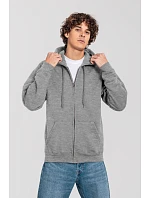 Fruit of the Loom Iconic Premium Hooded Sweat Jacket Mikina s kapucí z těžké bavlny 16.2286 athletic heather Fruit of the Loom Iconic Premium Hooded Sweat Jacket Mikina s kapucí z těžké bavlny 16.2286 athletic heather