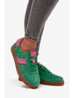 Semišové dámské tenisky Vinceza 79576 zelené
