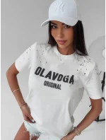 Dámské tričko 277052 ecru - Ola Voga Dámské tričko 277052 ecru - Ola Voga