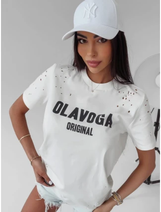 Dámské tričko 277052 ecru - Ola Voga Dámské tričko 277052 ecru - Ola Voga