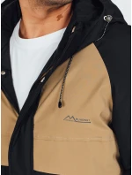 Pánská zimní bunda s kapucí FashionStreet camel TX5041