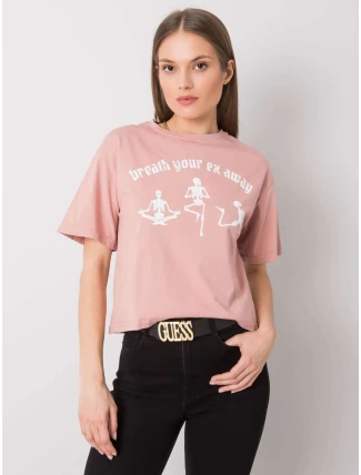 Tričko 157 TS 0086.60P tmavě růžové