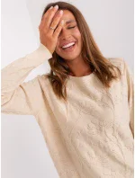 Jumper AT SW 2231.99P světle béžová