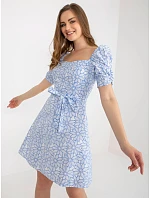 Dámské šaty LK SK 509002.03P bílo-modré - FPrice Dámské šaty LK SK 509002.03P bílo-modré - FPrice