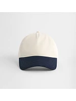 Beechfield B 67 5 panelová kontrastní kšiltovka 53.0067 natural/french navy