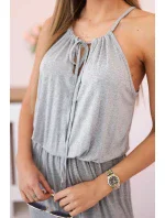 Boho šaty s šedými záhyby Boho šaty s šedými záhyby