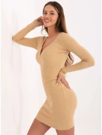 Šaty FN SK 4607.16X velbloud Šaty FN SK 4607.16X velbloud