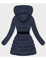 Dámská péřová zimní bunda tmavě modrá (2M-007) Dámská péřová zimní bunda tmavě modrá (2M-007)