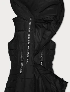 Černá dámská vesta s kapucí S'West (B8226-1)