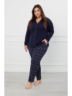 Italská móda Libra long length sp. barva:námořnická modrá/potisk Italská móda Libra long length sp. barva:námořnická modrá/potisk