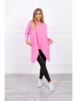 Oversize halenka ve světle růžové barvě Oversize halenka ve světle růžové barvě