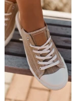 Dámské Textilní Tenisky Big Star RR274795 Béžové