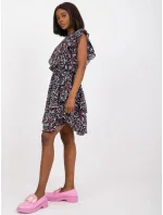 Šaty CHA SK 3003 1.37 černá a růžová