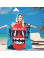 PončoBavlněné světové dětské plážové pončo s kapucí 60x60