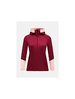 Dámská mikina s kapucí Peak Performance Rider Essentials Zip Hood – vertical zenith/peach fuzz, velikost: M Dámská mikina s kapucí Peak Performance Rider Essentials Zip Hood – vertical zenith/peach fuzz, velikost: M