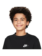 Dětská mikina Nike Sportswear Club Fleece Black FD3006 010 Dětská mikina Nike Sportswear Club Fleece Black FD3006 010