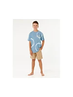 Chlapecké tričko RIP CURL Pacific Rinse Fin Tee-Boy, modré, dětské Chlapecké tričko RIP CURL Pacific Rinse Fin Tee-Boy, modré, dětské