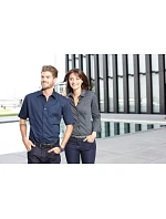 Daiber JN 644 Popelínová business košile s krátkým rukávem 02.0644 black