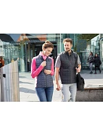 Daiber JN 740 Pánská pletená hybridní vesta 02.0740 red melange/anthracite melange