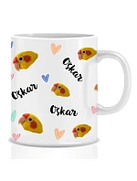 Personalizovaný klasický bílý keramický hrníček 300 ml s mazlíčky Personalizovaný klasický bílý keramický hrníček 300 ml s mazlíčky