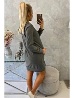 Mikina s kapucí 8924 tmavě šedá - Kesi