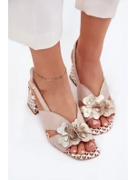 Sandály na podpatku  model 214982 Step in style