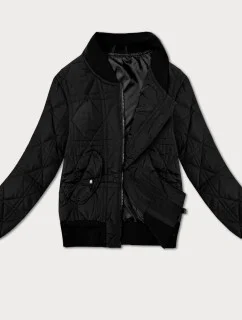 Krátká černá dámská bunda typu bomber J Style (16M9227-392)
