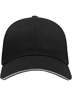 Atlantis Headwear Sport Sandwich 6 panelová baseball kšiltovka "Sport Sandwich" 33.0504 black/white Atlantis Headwear Sport Sandwich 6 panelová baseball kšiltovka "Sport Sandwich" 33.0504 black/white