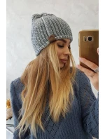 Fleecová čepice Zoja K306 šedá+modrá Fleecová čepice Zoja K306 šedá+modrá