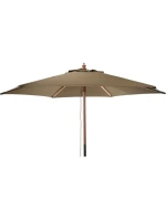 DŘEVĚNÝ ZAHRADNÍ SLUNEČNÍK 250 CM SKLÁDACÍ PÍSEK