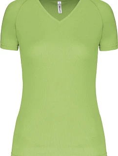 Kariban ProAct PA 477 Dámské sportovní tričko s výstřihem do V 20.P477 lime