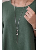 Sada halenky + kalhot s přívěskem tmavá khaki