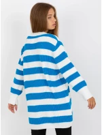 Dámský svetr LC SW 8030 bílý a modrý Dámský svetr LC SW 8030 bílý a modrý