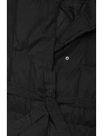 Černá dámská zimní bunda s páskem J Style (5M3227-392)