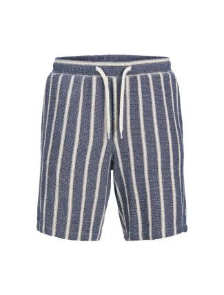 Jack&Jones krátké tepláky JPSTJAIDEN COBA STRIPE JOG SHORTS REG SN 12274413 OCEAN CAVERN