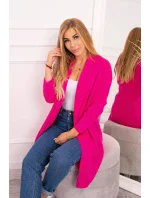 Svetr s netopýřími rukávy růžový neonový