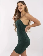 Šaty DHJ SK 13925.11P tmavě zelená