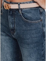 Dámské modré džíny s širokými nohavicemi FashionStreet UY2777