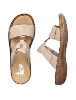 Pohodlné žabky Rieker W RKR681 beige Pohodlné žabky Rieker W RKR681 beige