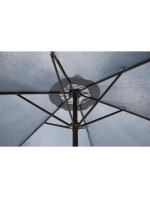 ZAHRADNÍ SLUNEČNÍK 300 CM SKLÁDACÍ TMAVĚ MODRÝ