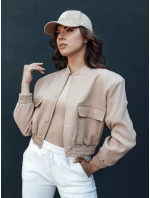 Dámská krátká bunda VERPI béžová FashionStreet TY4409