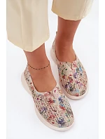 Semišové perforované dámské polobotky Multikolor Eliva