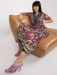 Šaty DHJ SK 11331 3.61 černá a růžová